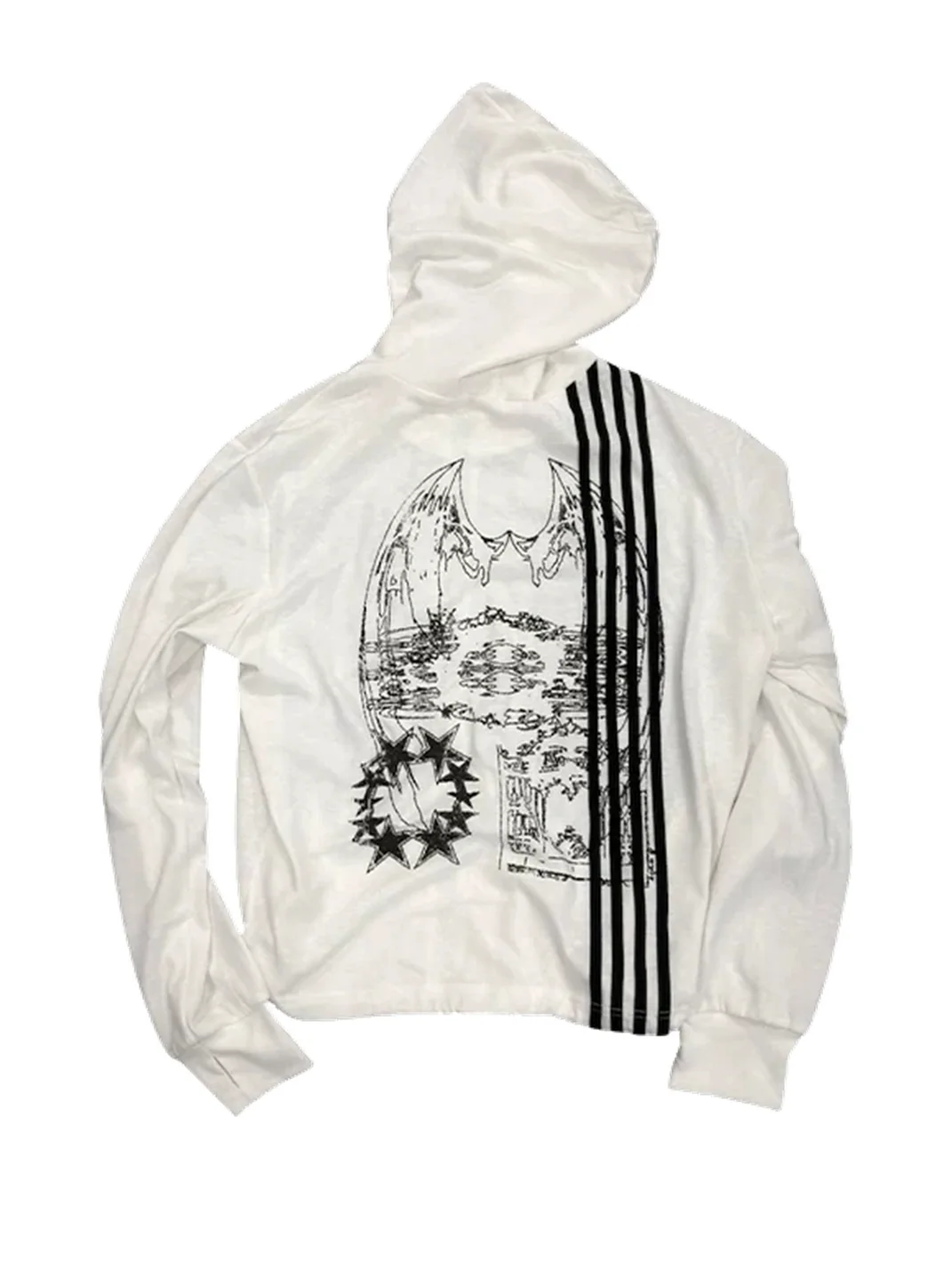 SAXGENWON | Thorn Print Zip-Up Hoodie