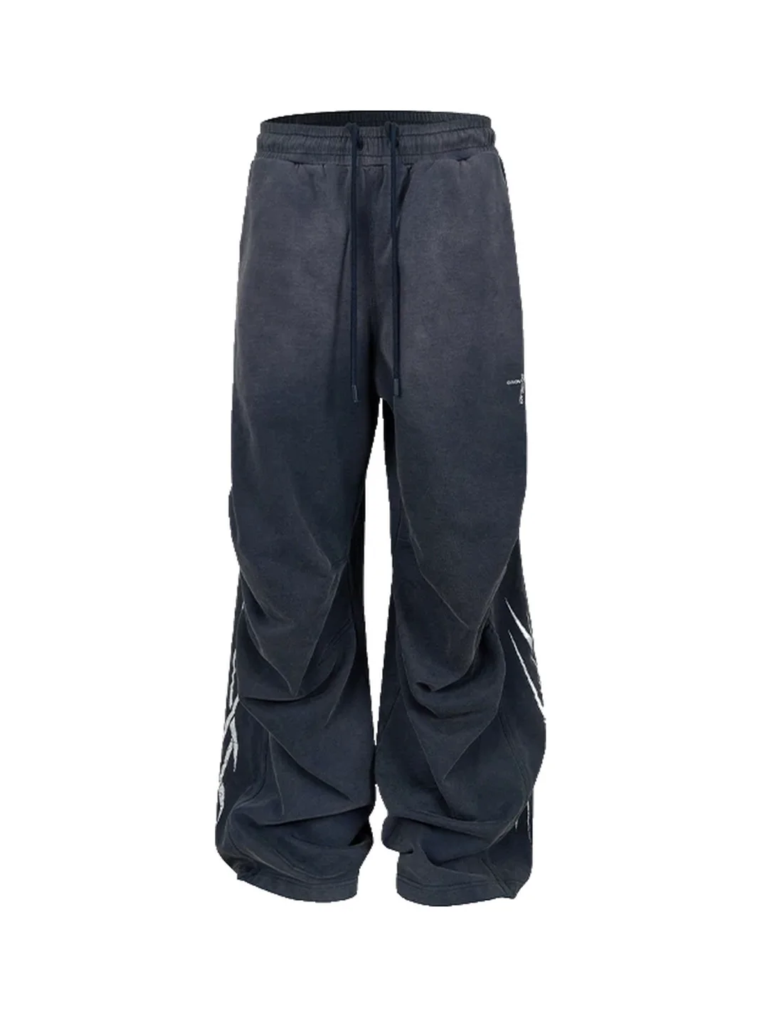 SAXGENWON | Washed Distressed Graphic Sweatshirt And Sweatpants Set