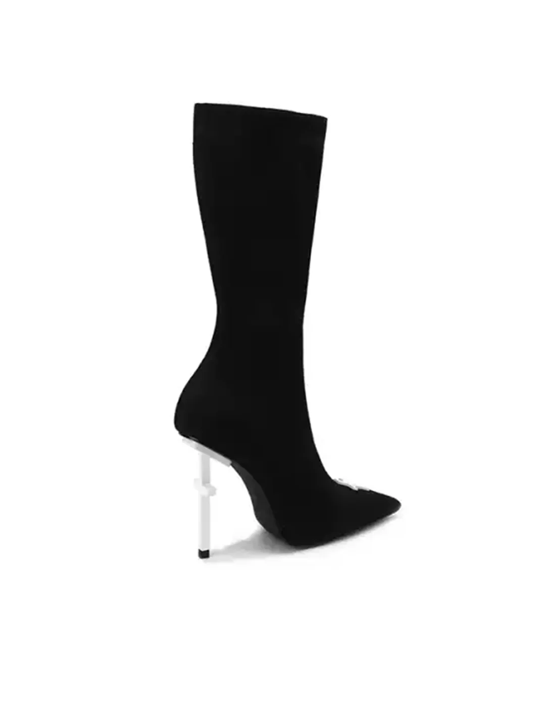 Colorful Bridge | Crucifix Knit Stiletto Ankle Boots