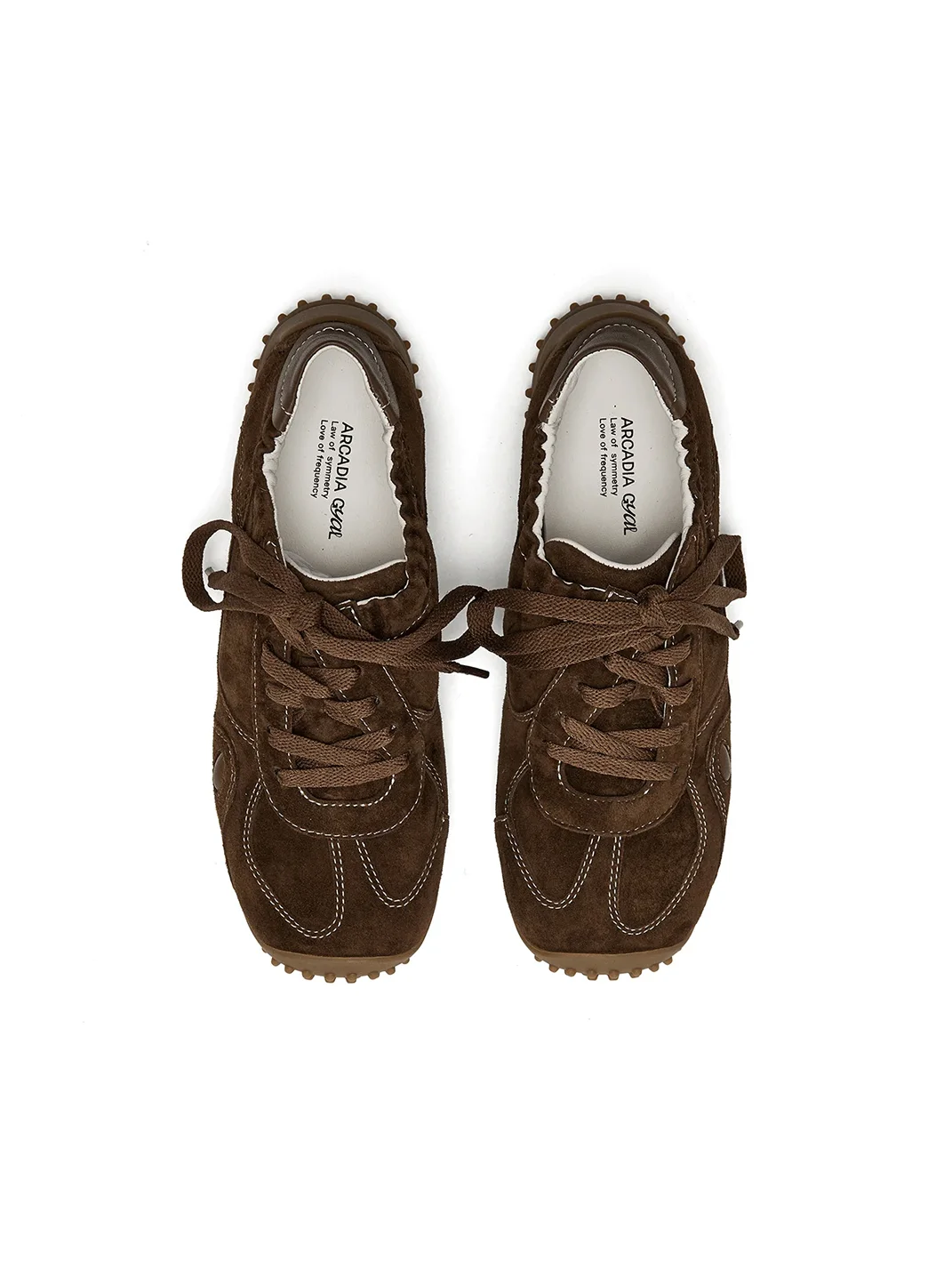 Arcadiagyal | Square Toe Polka Dot Suede Sneakers
