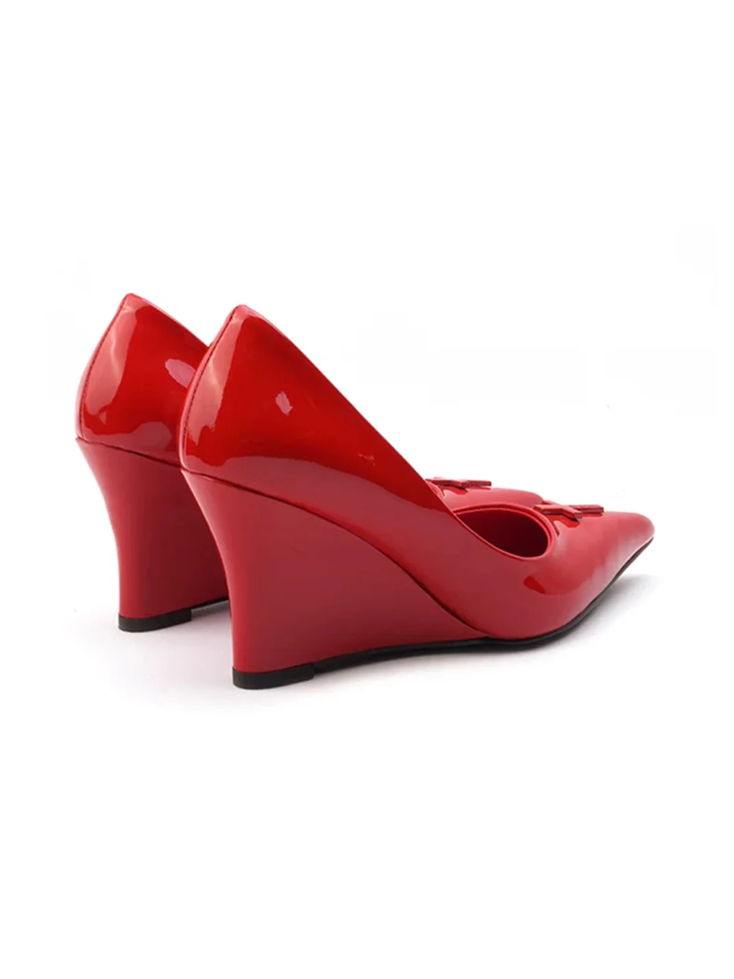 Colorful Bridge | Crucifix Pointed-Toe Wedge Heels