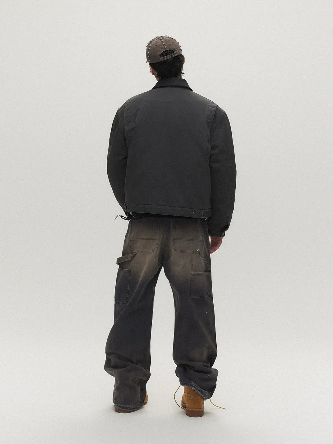 SAXGENWON | Lambskin Collar Oversized Retro Streetwear Padded Jacket
