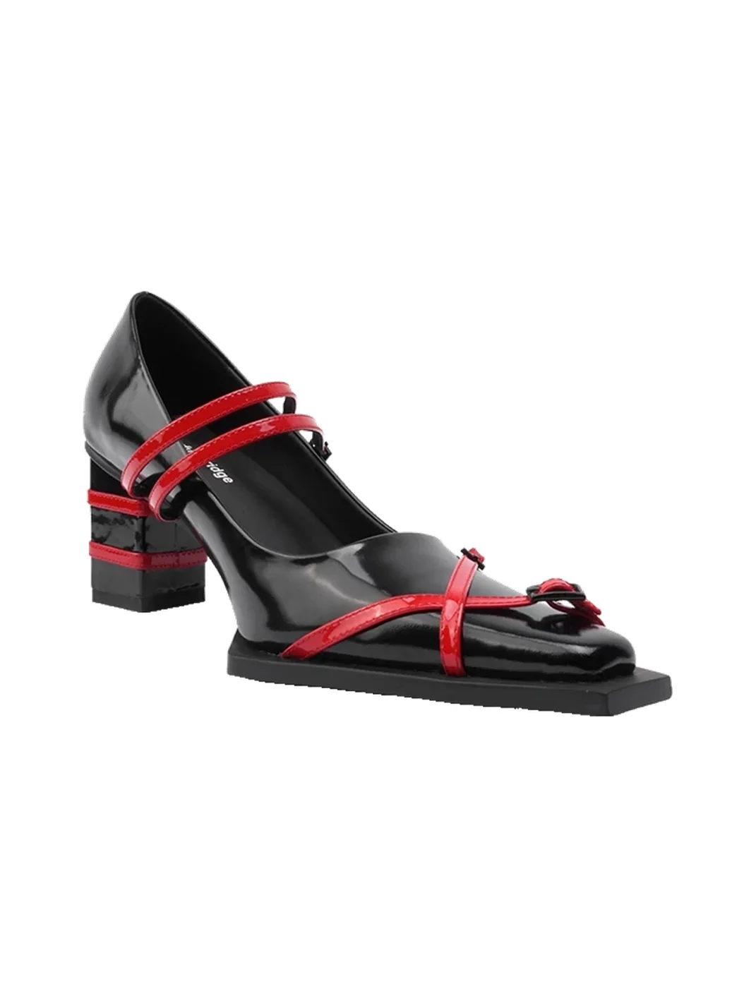 Colorful Bridge | Double-Strap Square-Toe Mary Jane Heels