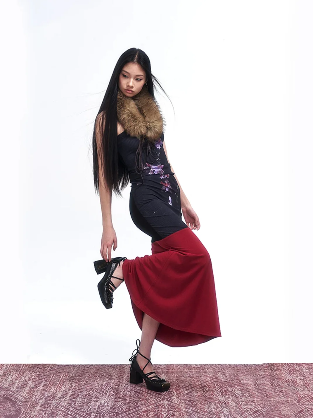 Arcadiagyal | Retro Square Toe Block Heel Shoes