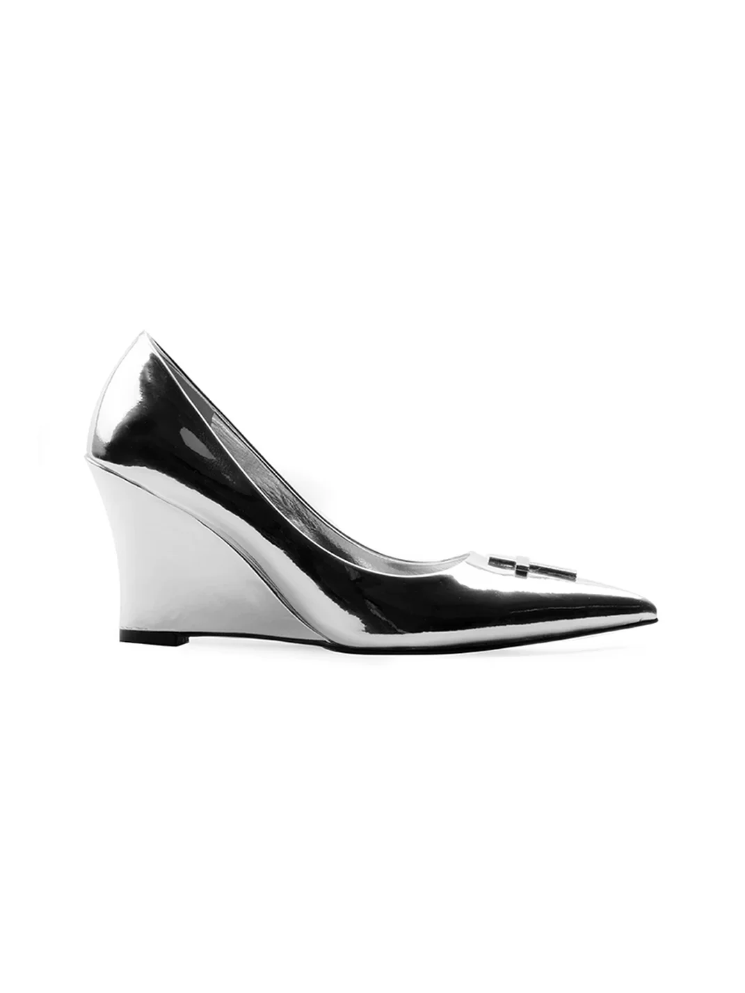 Colorful Bridge | Crucifix Pointed-Toe Wedge Heels