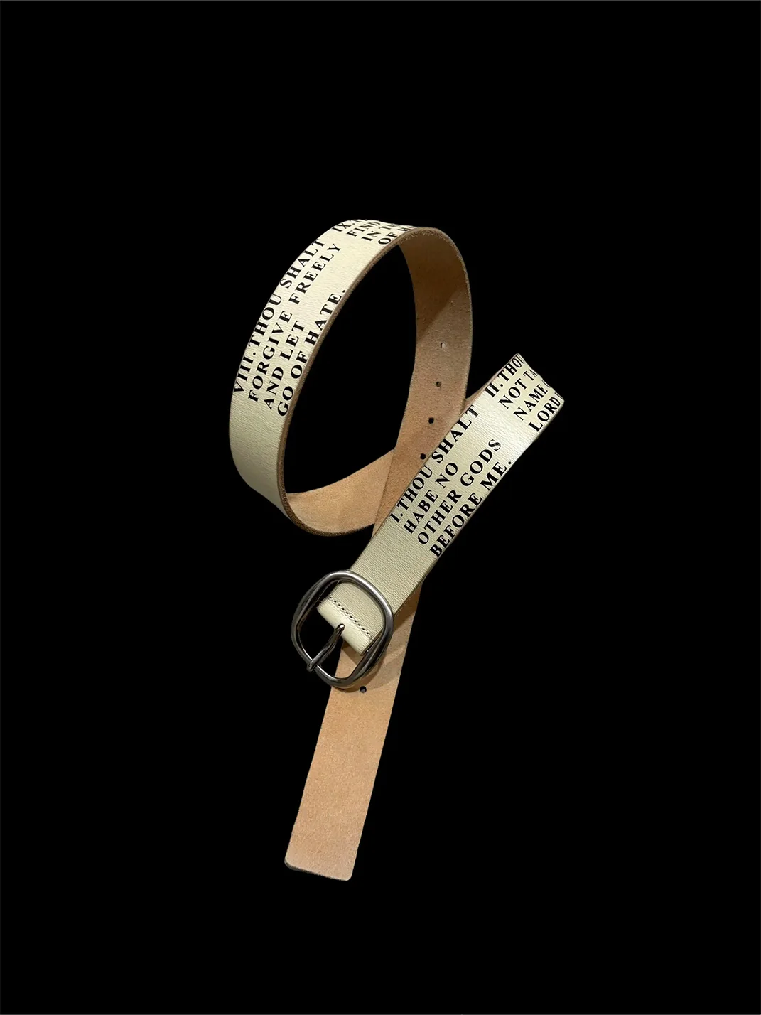 VOWPROGRESS | Ten Commandments Text Print Belt