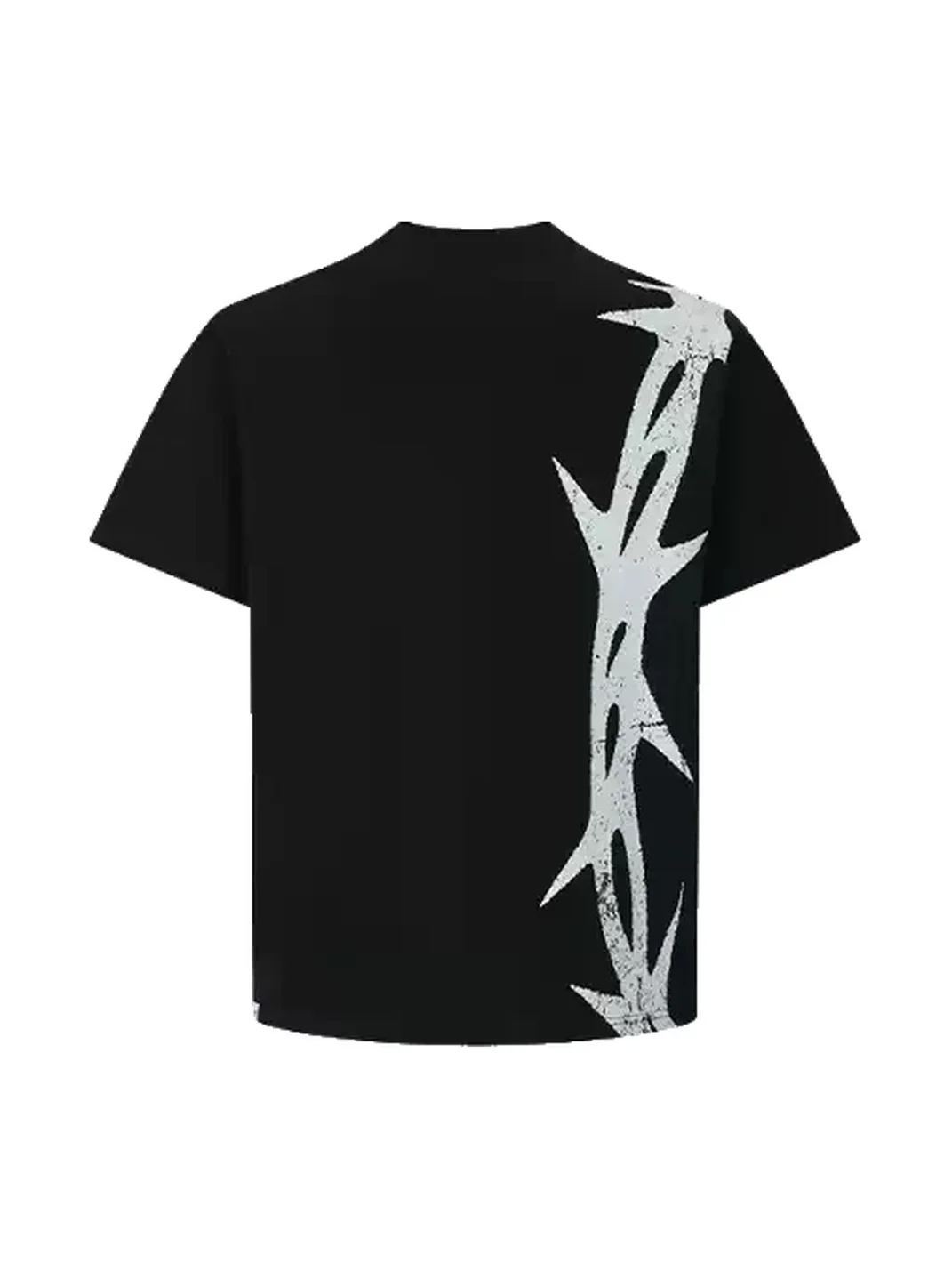 SAXGENWON | Thorn Print Boxy Cropped T-Shirt