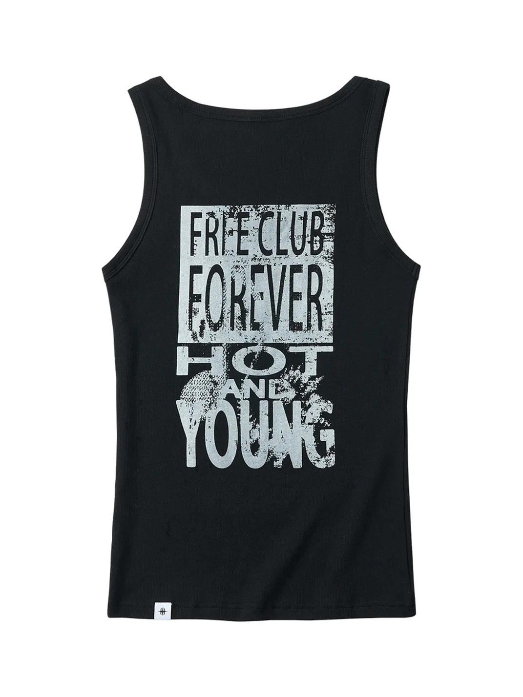 SAXGENWON | Slogan Print Slim Fit Stretch Tank Top