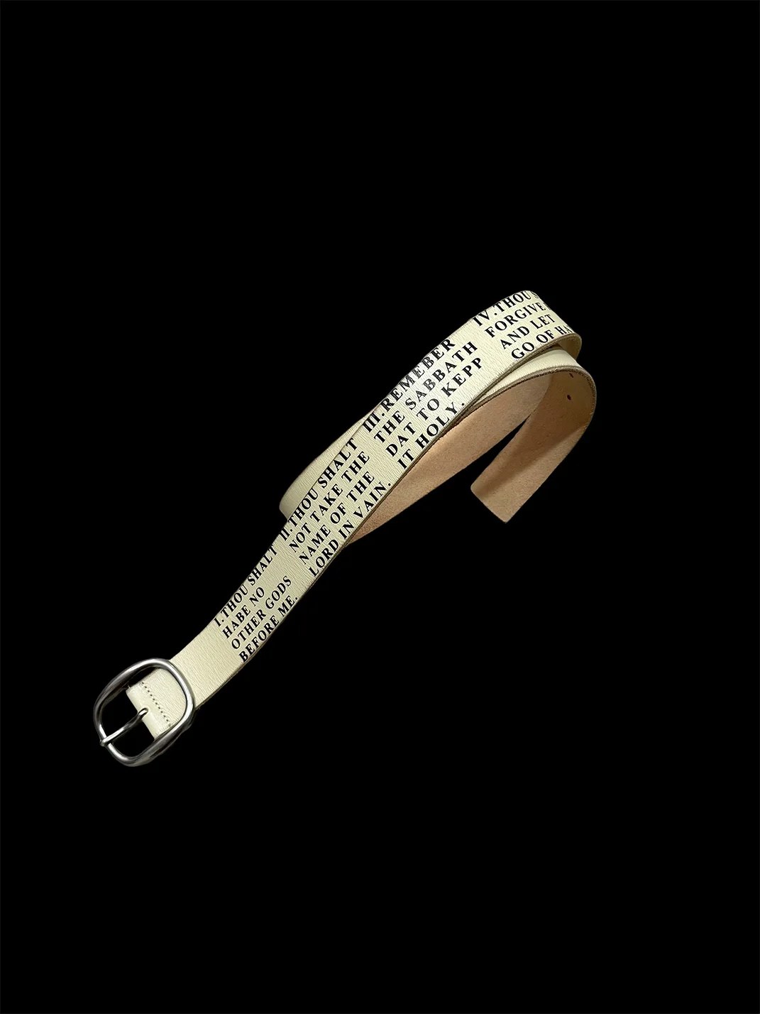 VOWPROGRESS | Ten Commandments Text Print Belt