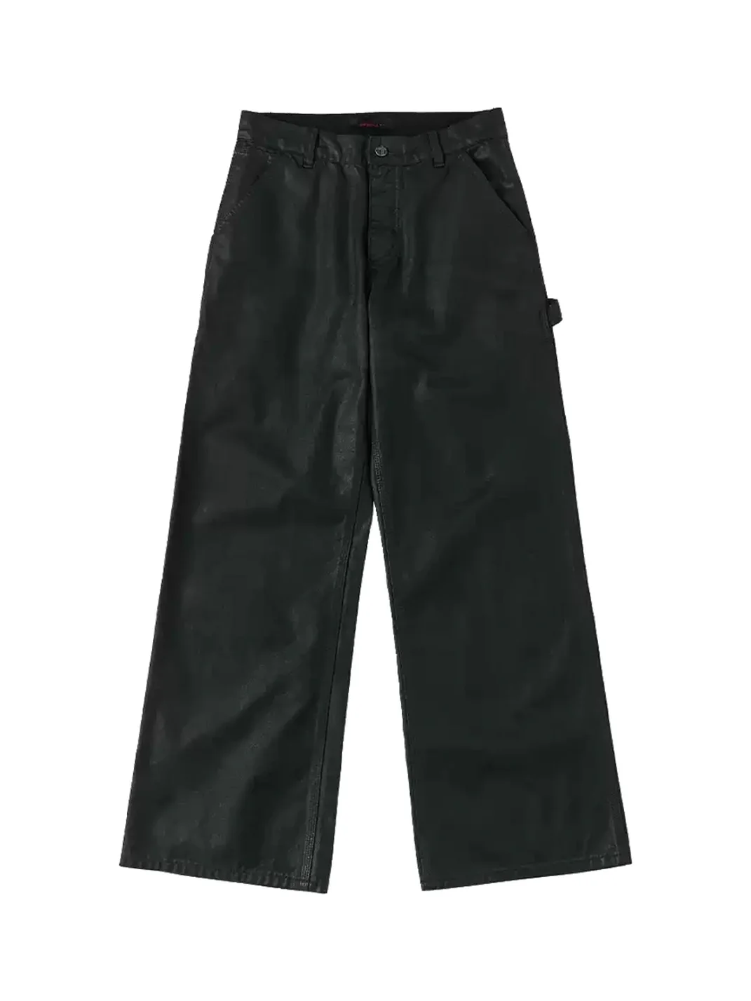 SAXGENWON | Waxed Washed Baggy Straight-Leg Cargo Pants