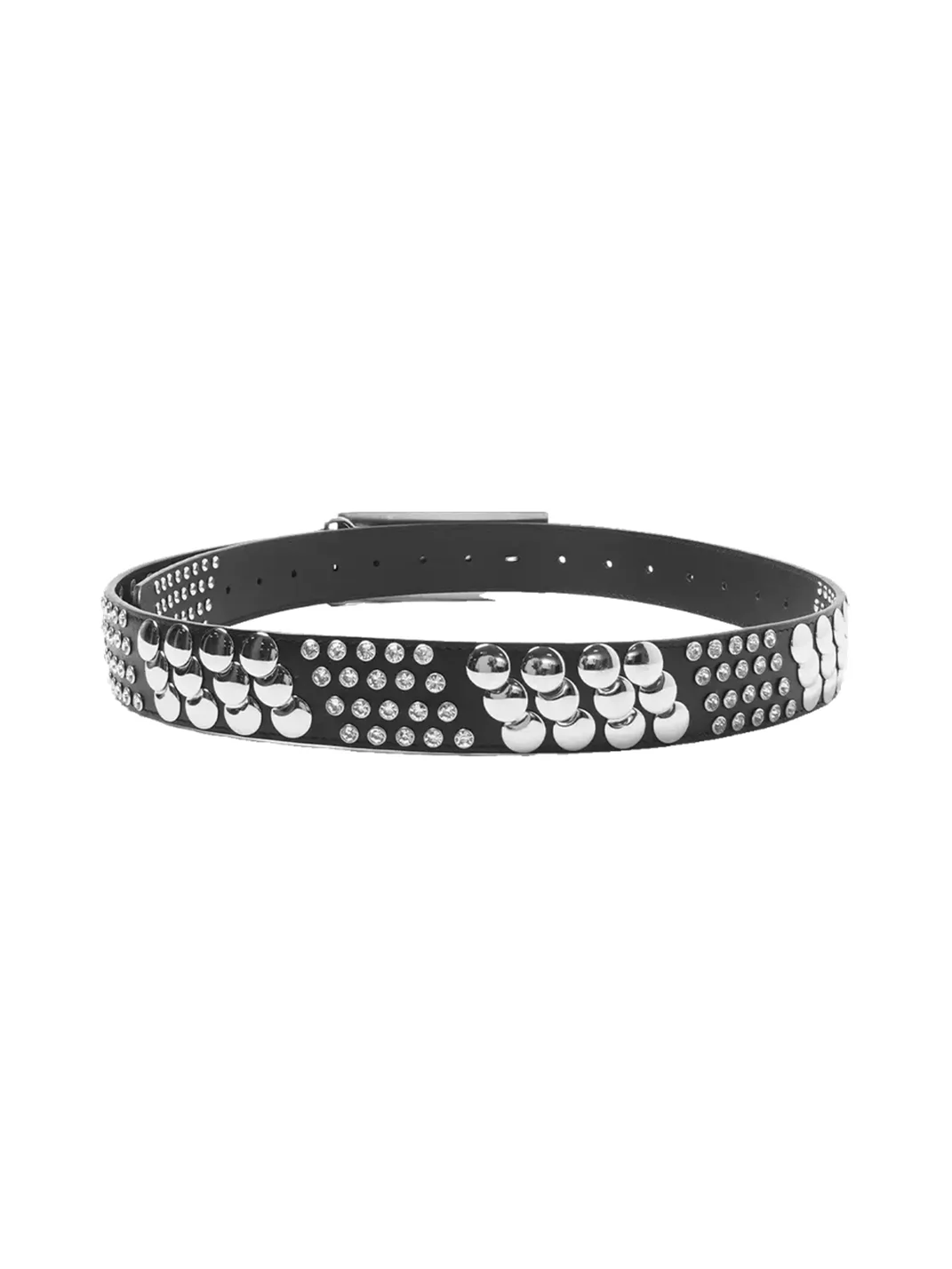 WASTED | Rhinestone Studded Cowhide Leather Belt