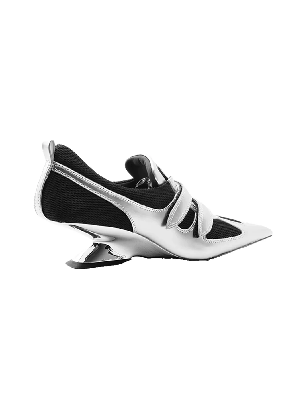 Colorful Bridge | Pointed-Toe Wedge Trainer Shoes
