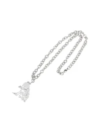 WASTED | Skeleton Pendant Chain Necklace