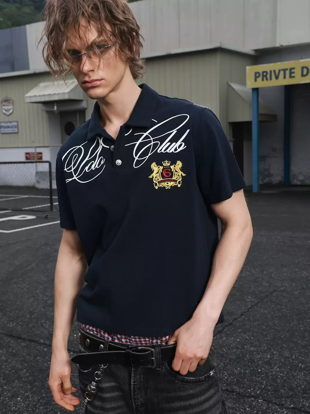SAXGENWON | UK Flag Embroidered Short Sleeve Polo Shirt