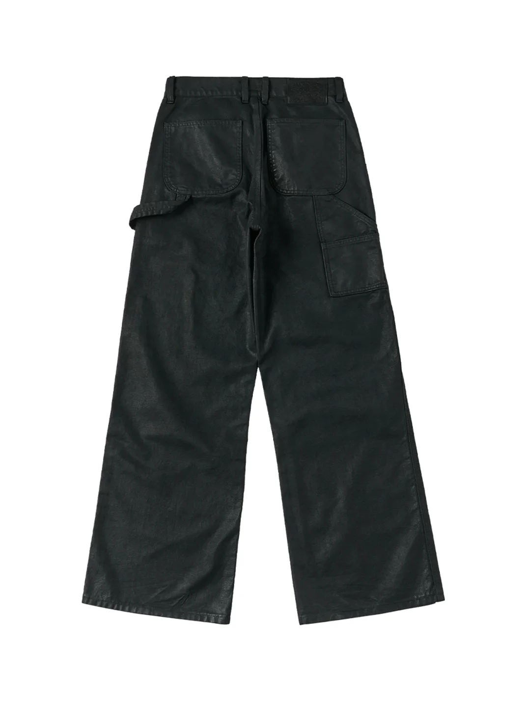 SAXGENWON | Waxed Washed Baggy Straight-Leg Cargo Pants