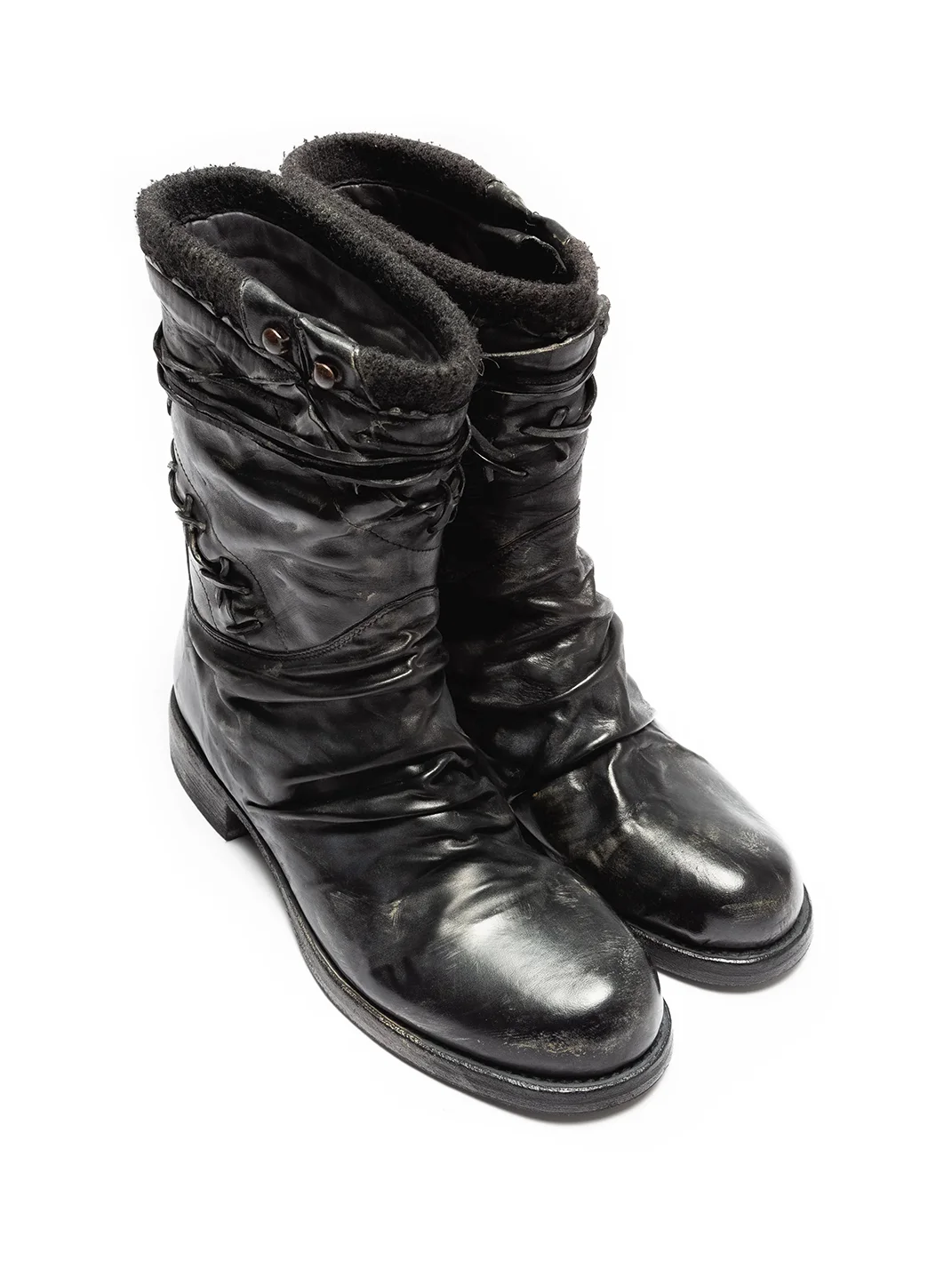 VOWPROGRESS | Washed Horsehide Combat Boxing Boots