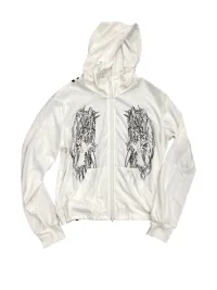 SAXGENWON | Thorn Print Zip-Up Hoodie