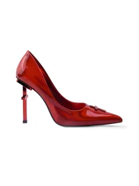 Colorful Bridge | Crucifix Pointed-Toe Red Wedding Heels
