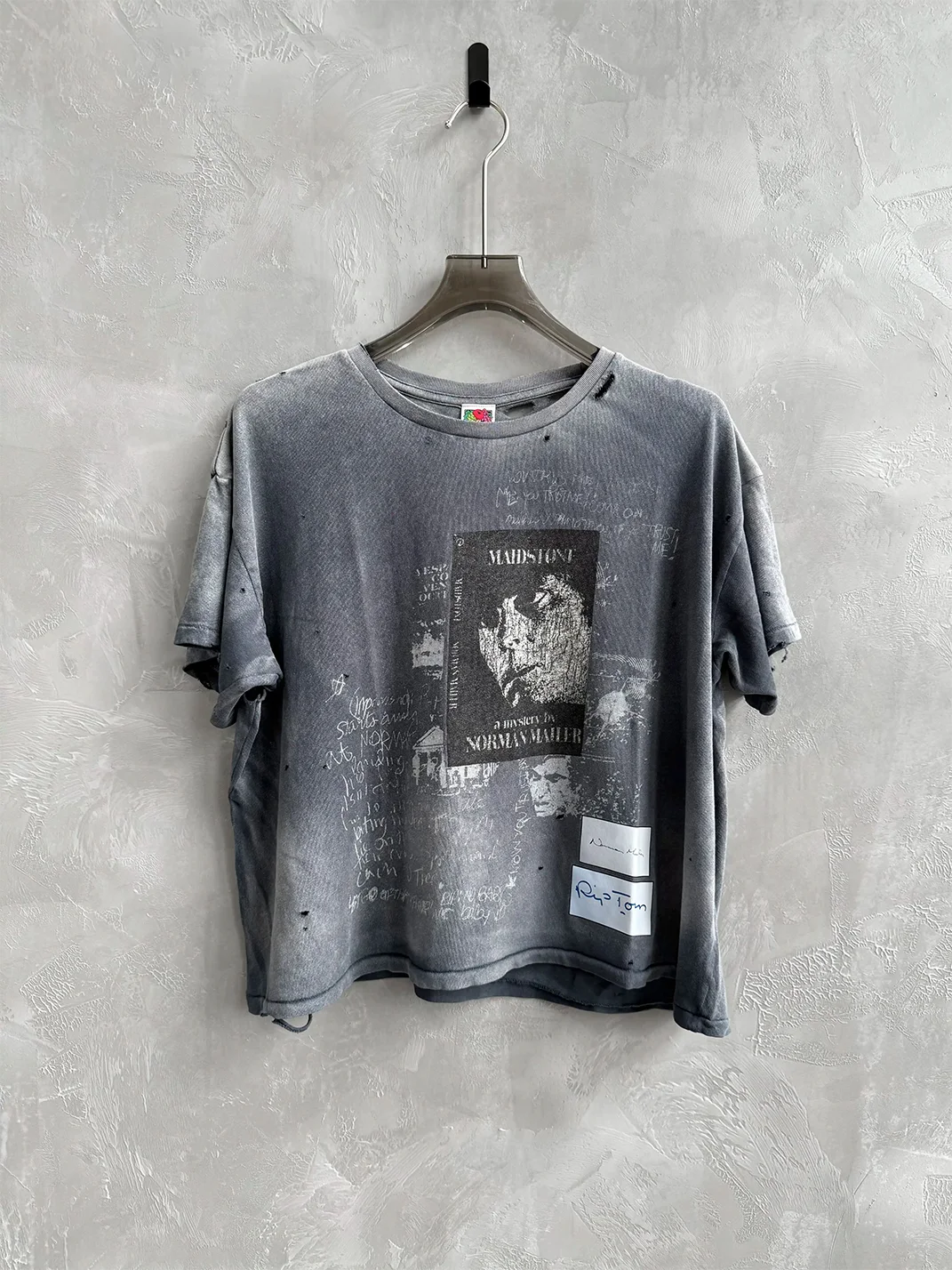 VOWPROGRESS | Distressed Washed Graphic Short Sleeve T-Shirt