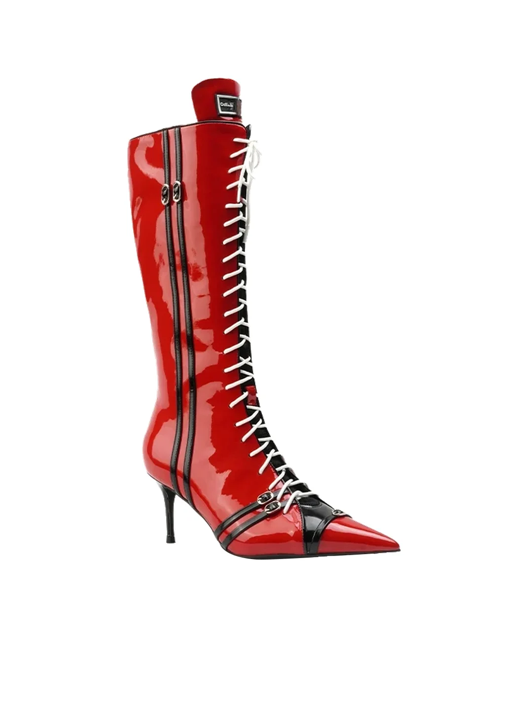 Colorful Bridge | Racing Knee-High Heeled Boots
