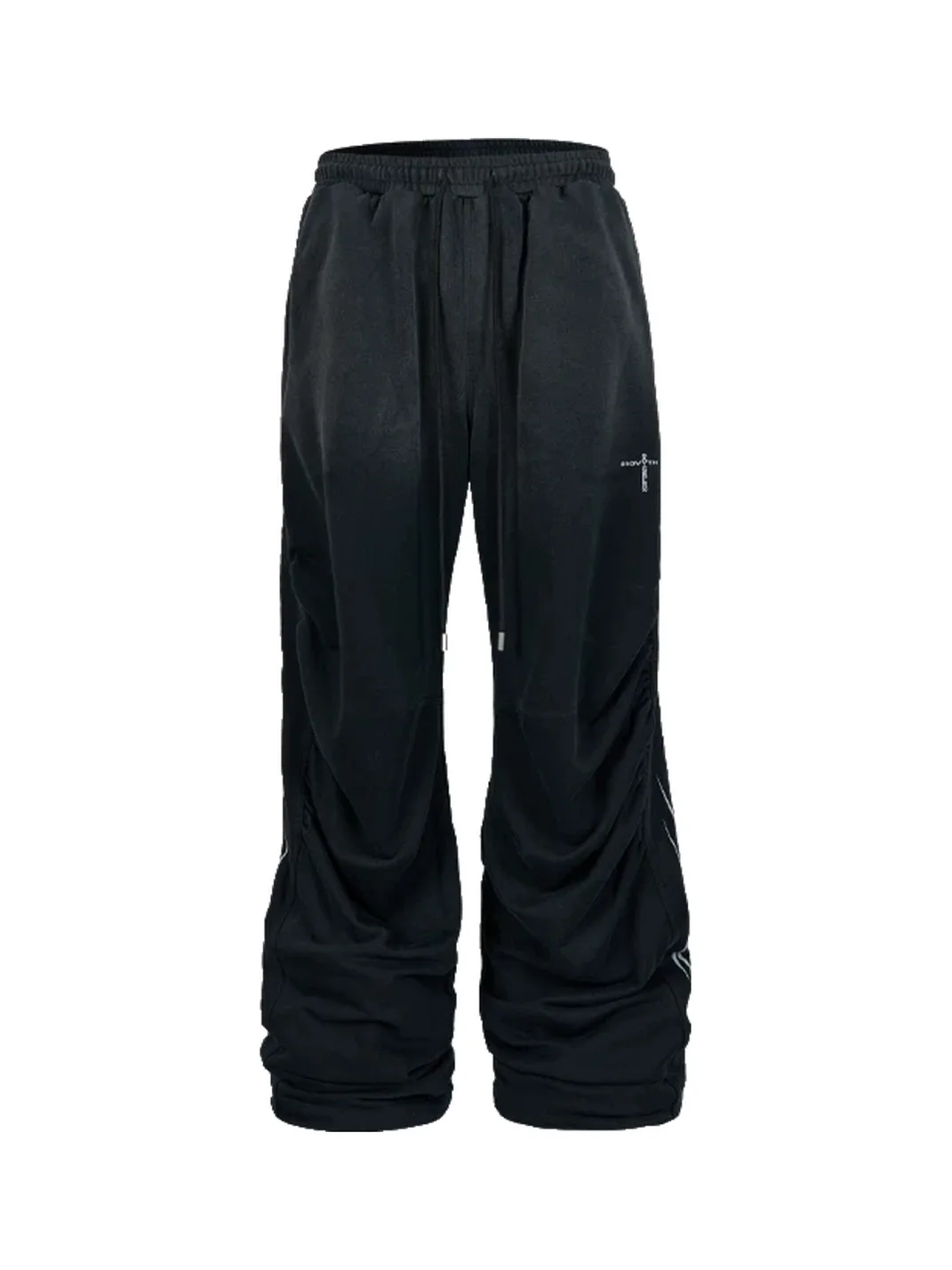 SAXGENWON | Washed Distressed Graphic Sweatshirt And Sweatpants Set