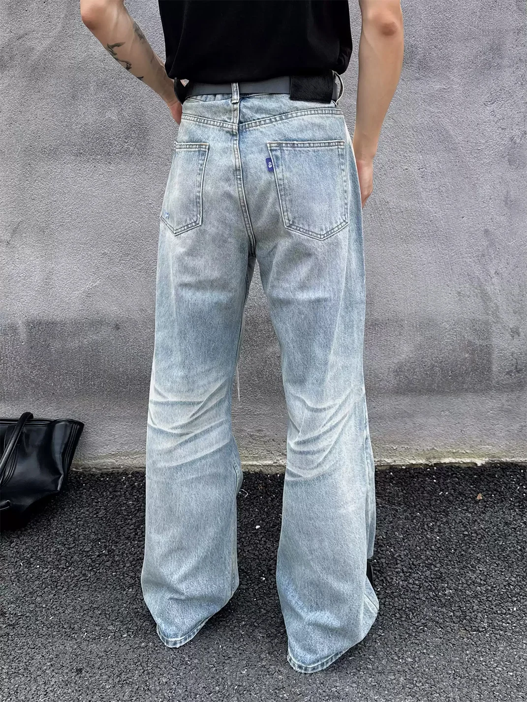 VOWPROGRESS | Boro Embroidered Distressed Loose Straight-Leg Jeans