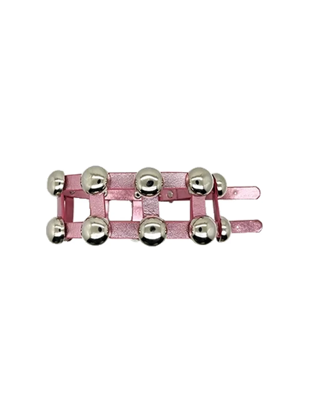 SchwarzGold | Adjustable Metal Ball PU Choker