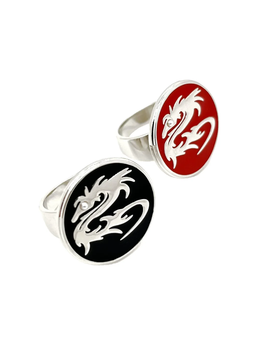 SchwarzGold | Thorn Dragon Totem Enamel Ring