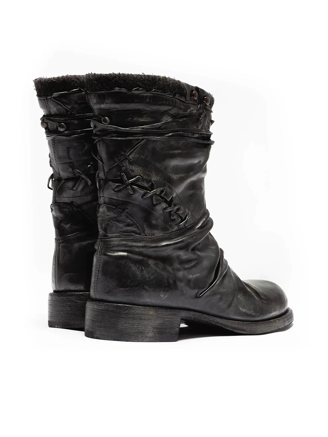 VOWPROGRESS | Washed Horsehide Combat Boxing Boots