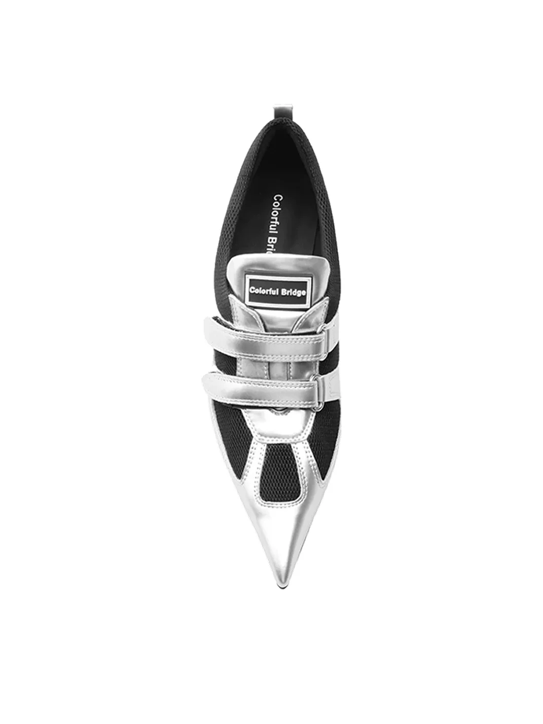 Colorful Bridge | Pointed-Toe Wedge Trainer Shoes