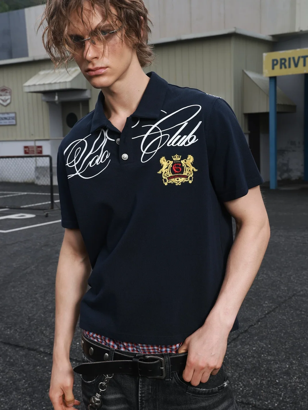 SAXGENWON | UK Flag Embroidered Short Sleeve Polo Shirt