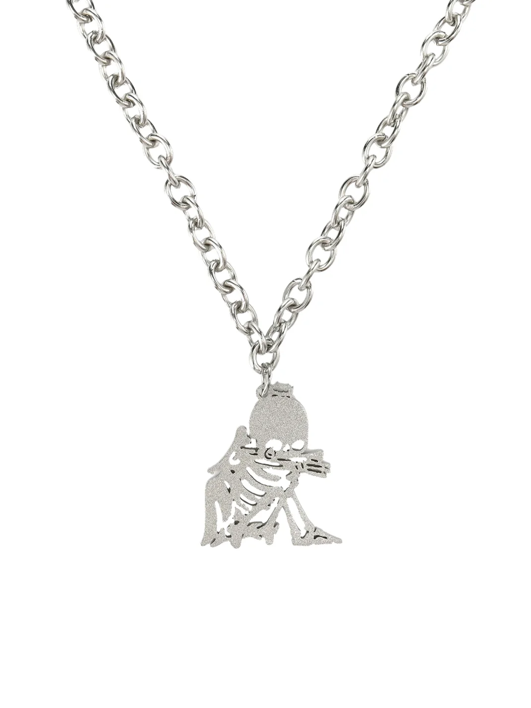 WASTED | Skeleton Pendant Chain Necklace