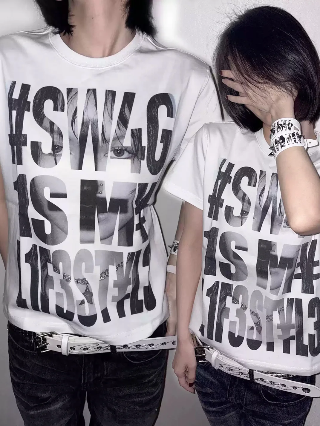 B0RN1NH3LL | Inverted Cross Portrait Graphic T-Shirt