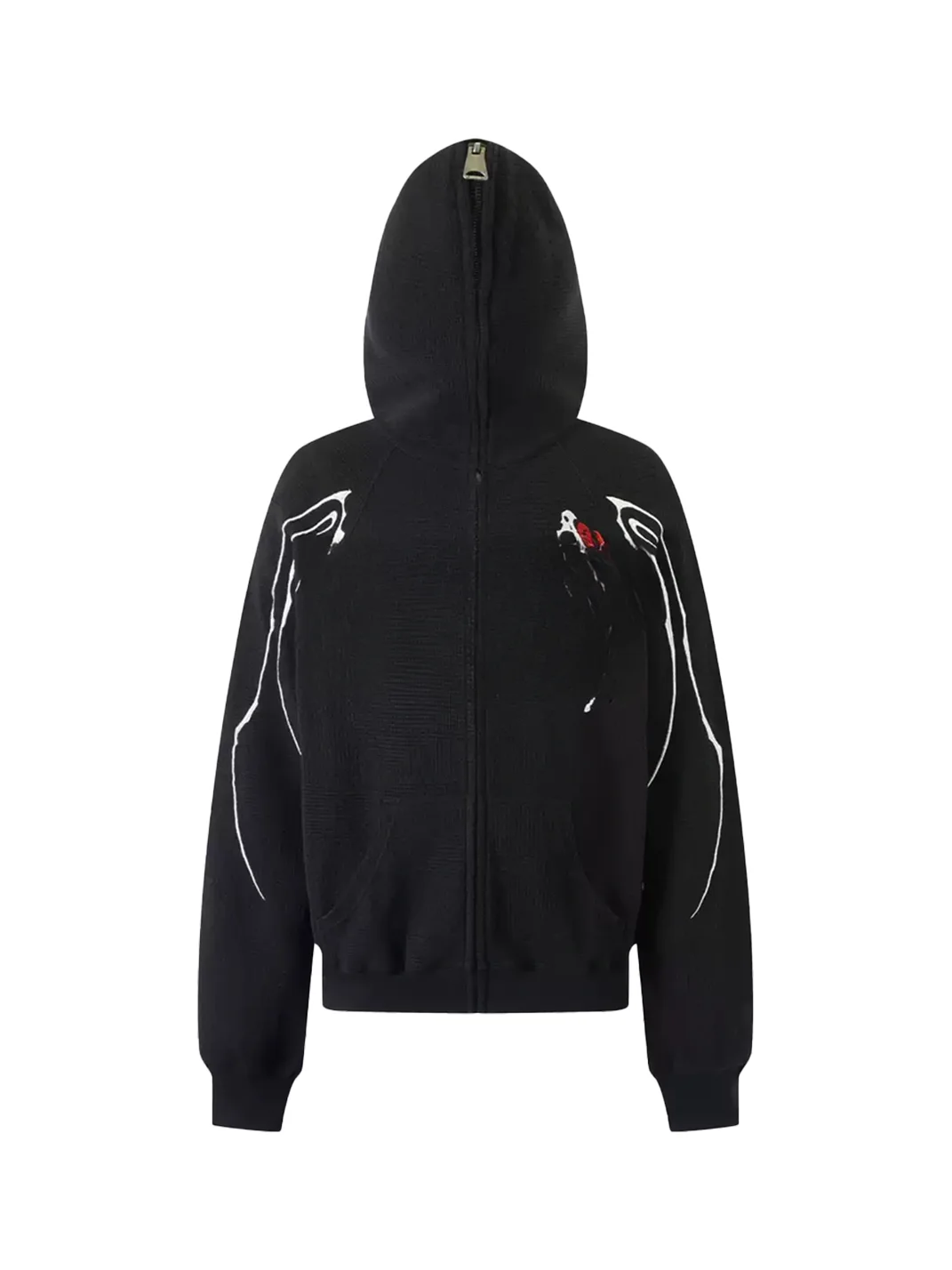 WASTED | Skull Warhorse Embroidered Zip Hoodie