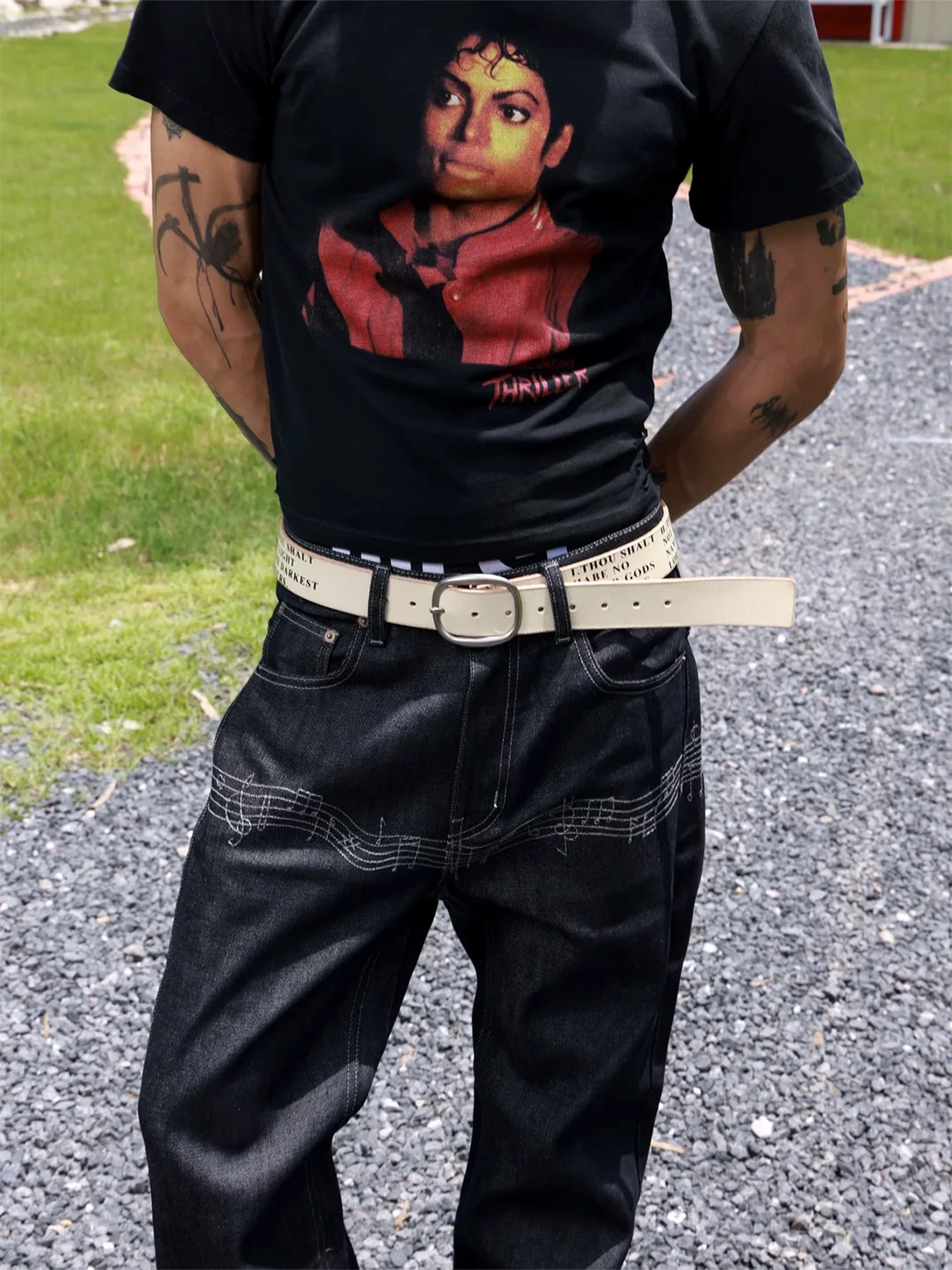 VOWPROGRESS | Ten Commandments Text Print Belt
