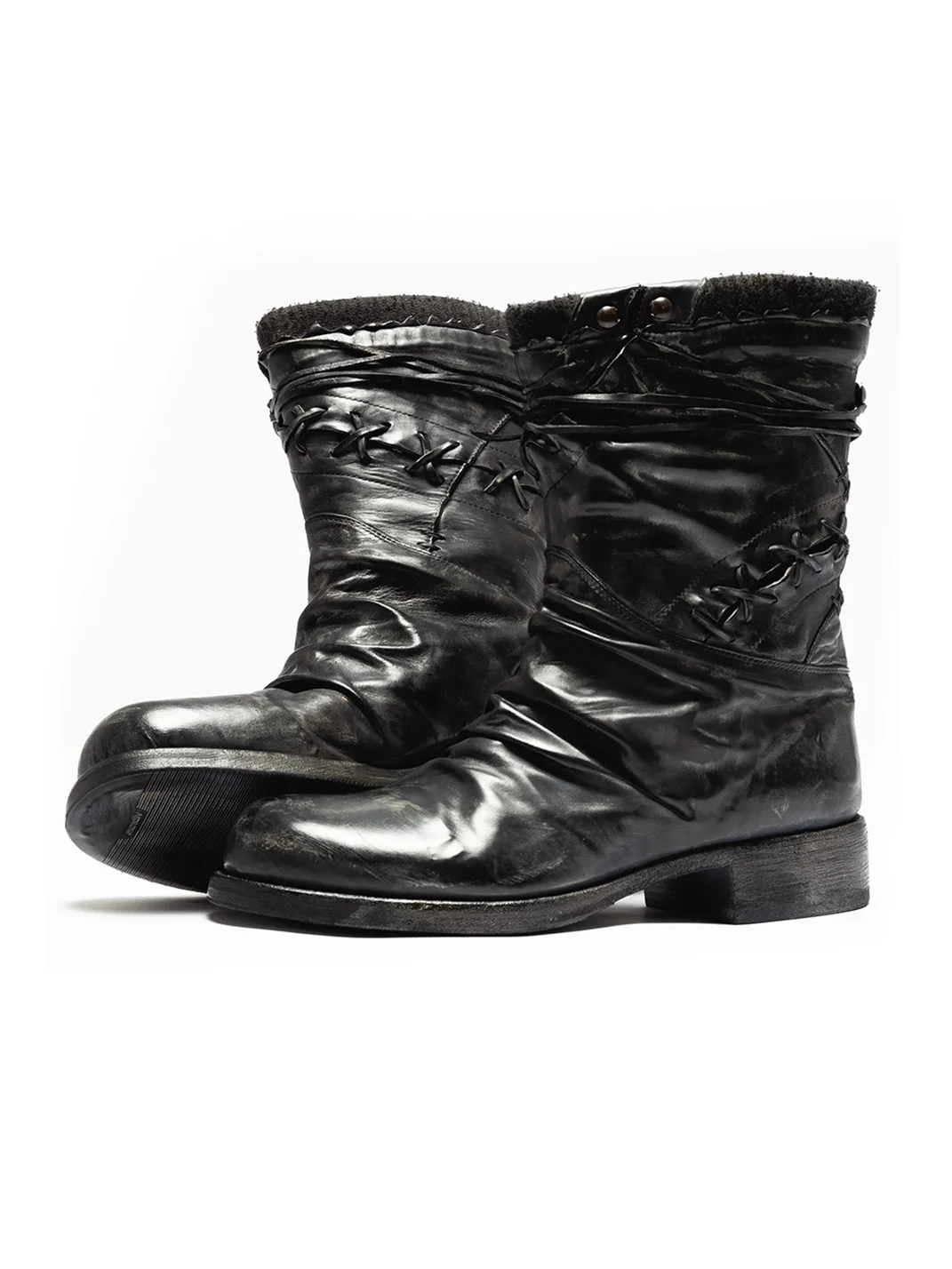 VOWPROGRESS | Washed Horsehide Combat Boxing Boots
