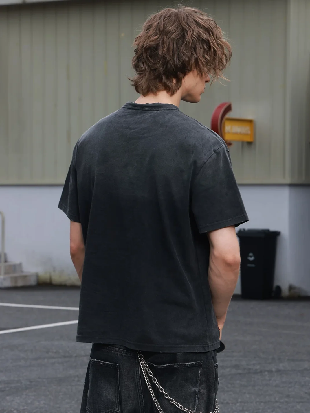 SAXGENWON | Distressed Washed Graphic Boxy T-Shirt