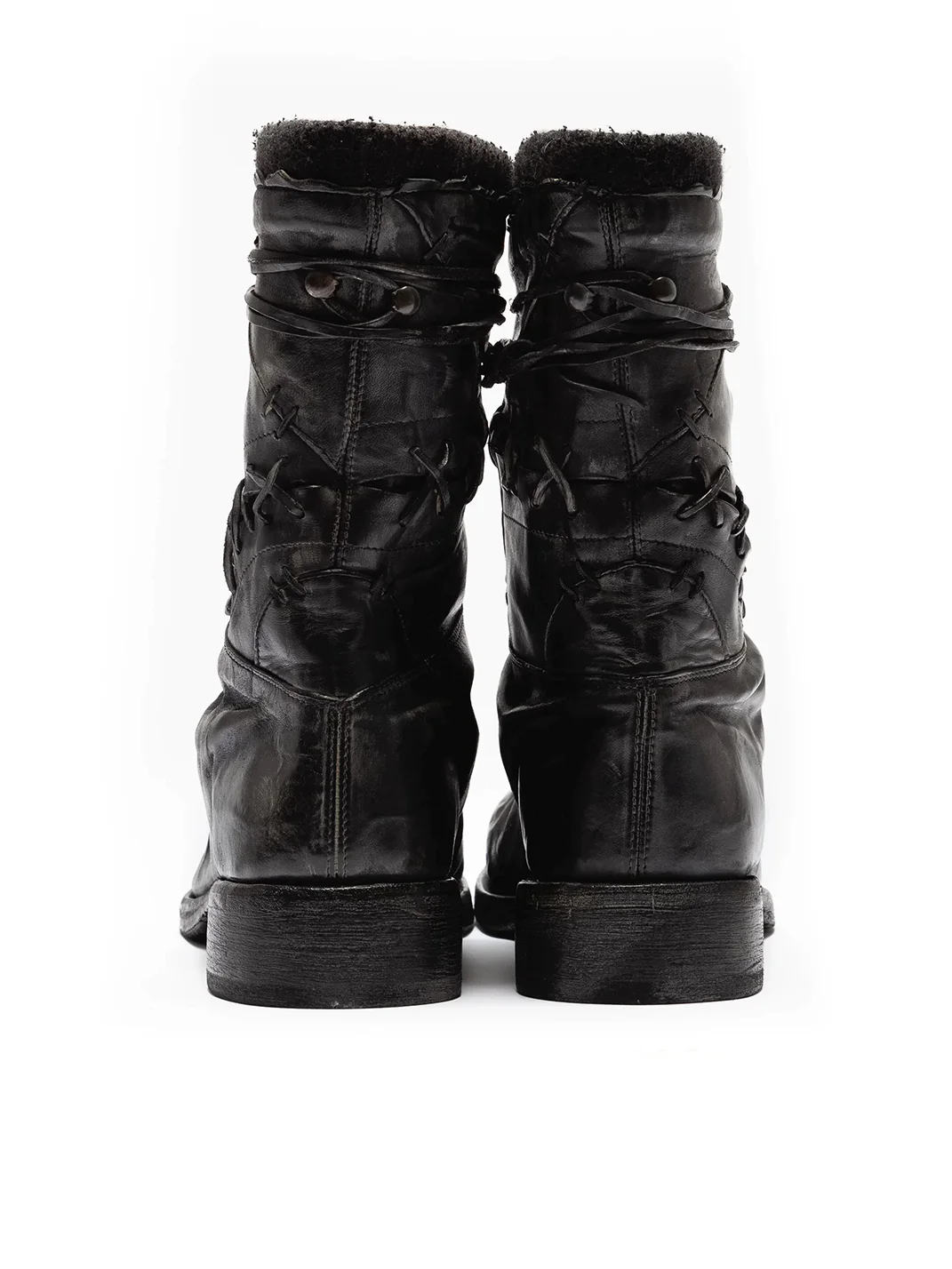 VOWPROGRESS | Washed Horsehide Combat Boxing Boots