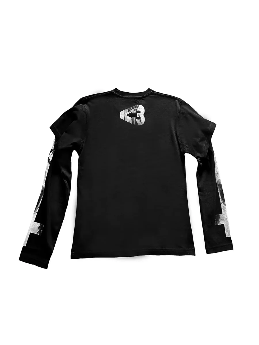 B0RN1NH3LL | Punk Girl Graphic Long Sleeve T-Shirt - 2
