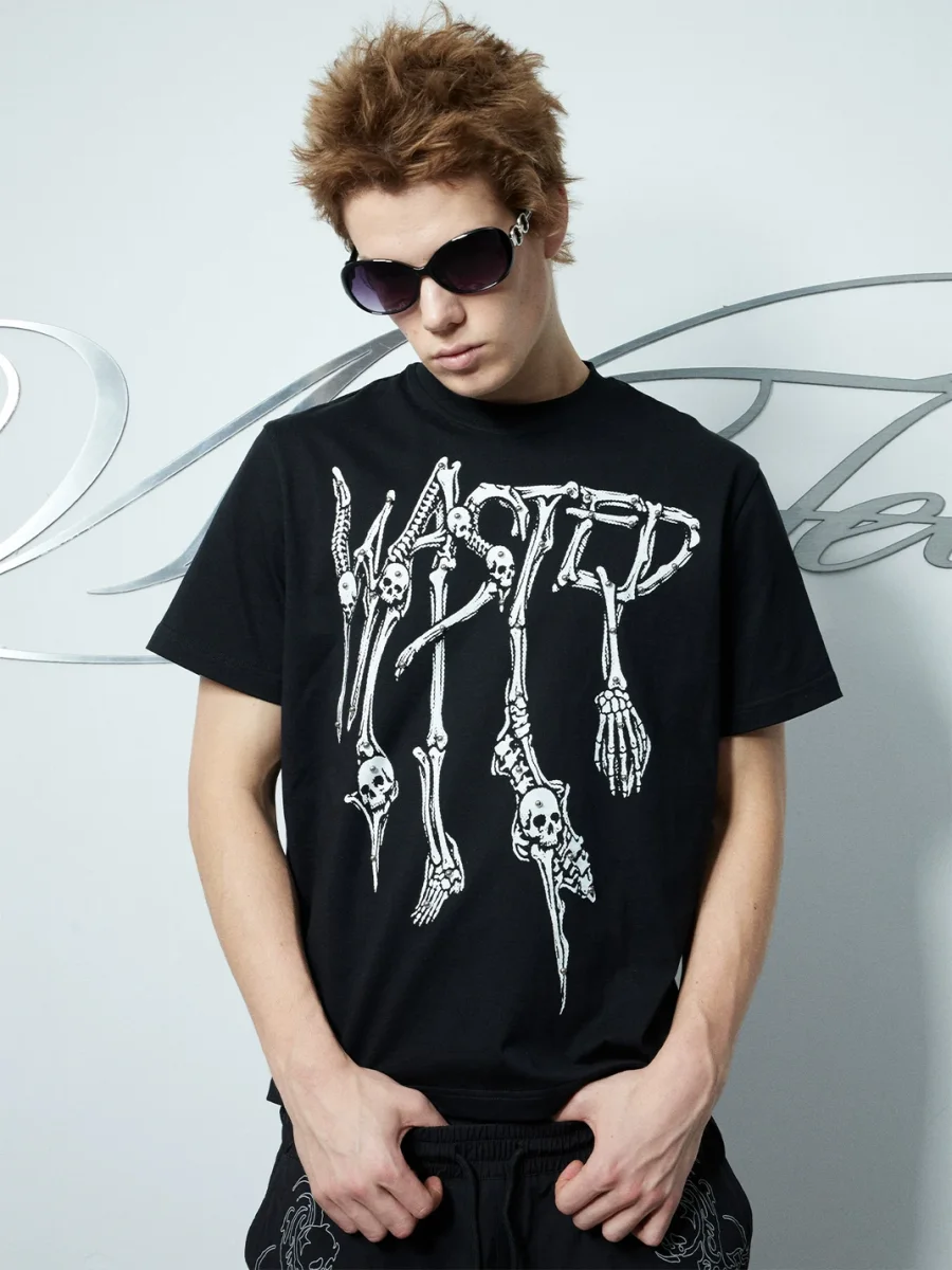 WASTED | Wasted Skull Graphic Oversized T-Shirt - 2