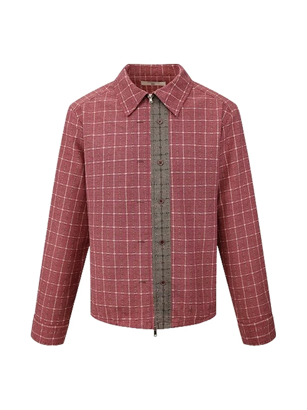 OPENFLY | Vintage Plaid Cropped Zip Button Shirt