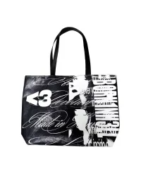 B0RN1NH3LL | Graphic Letter Paper Tote Bag