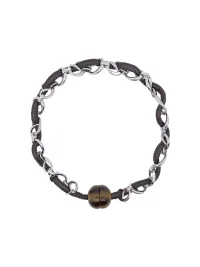 SchwarzGold | Leather Cord Chain Choker Necklace
