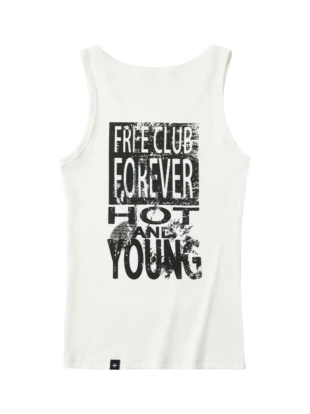 SAXGENWON | Slogan Print Slim Fit Stretch Tank Top