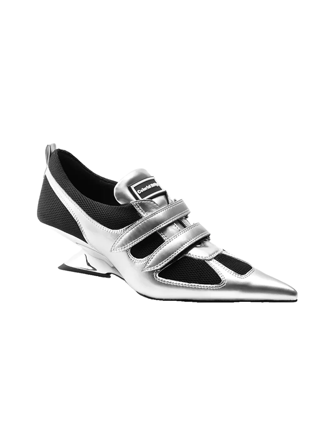 Colorful Bridge | Pointed-Toe Wedge Trainer Shoes