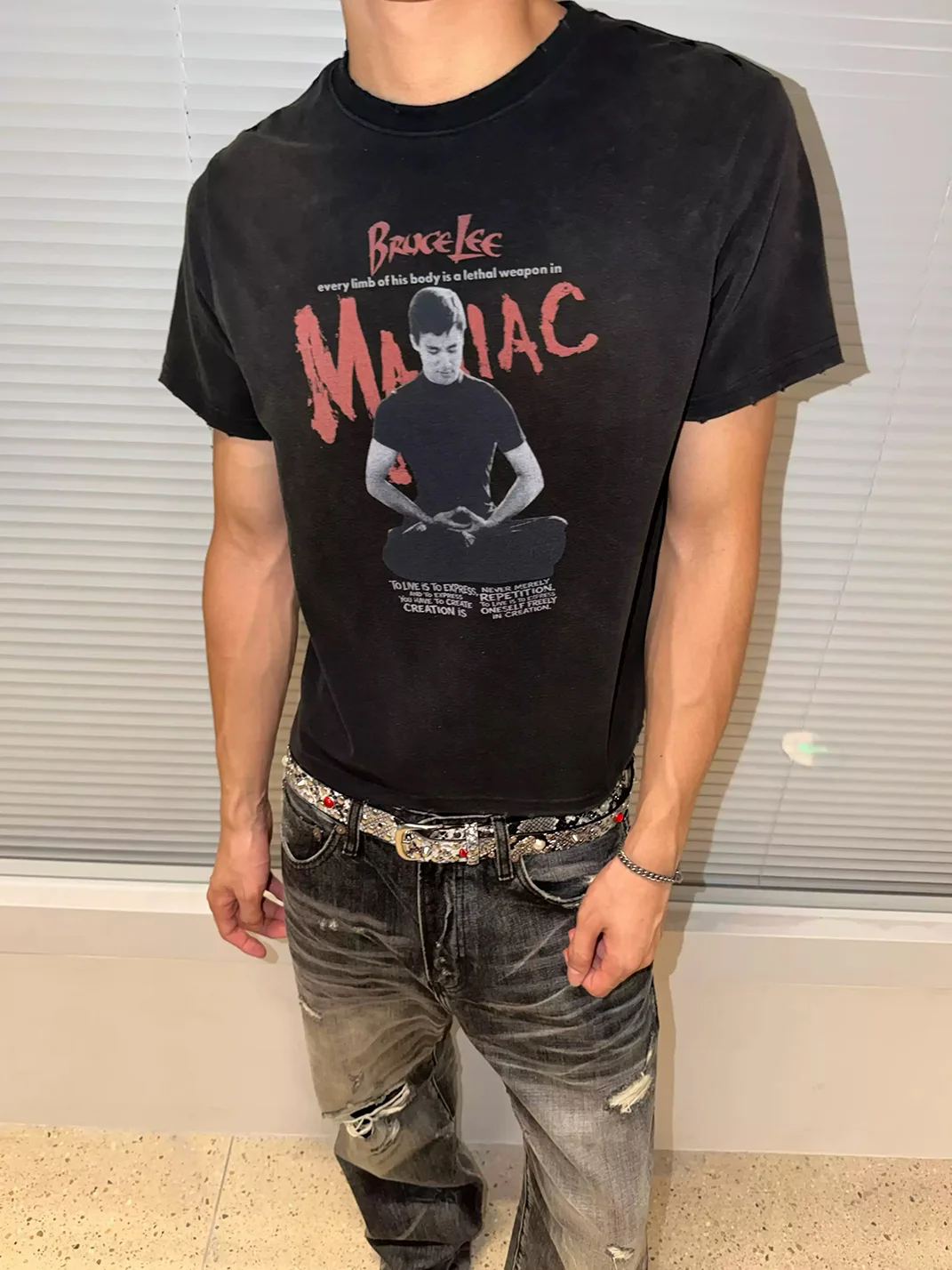 VOWPROGRESS | Bruce Lee Vintage Graphic Tee