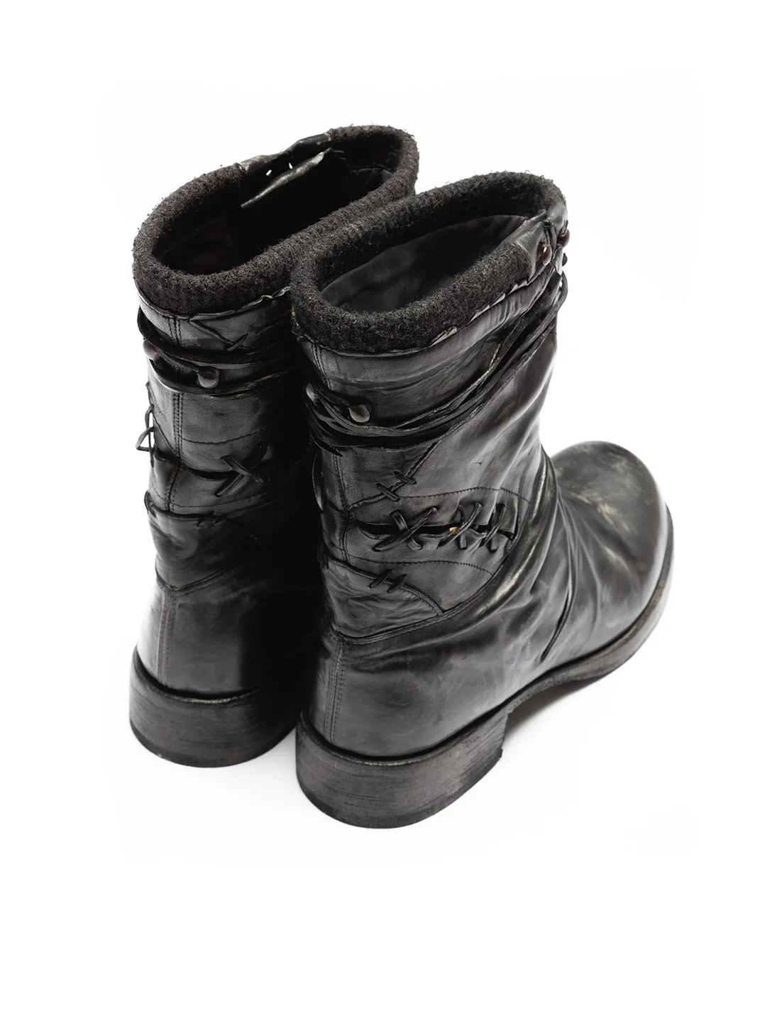 VOWPROGRESS | Washed Horsehide Combat Boxing Boots