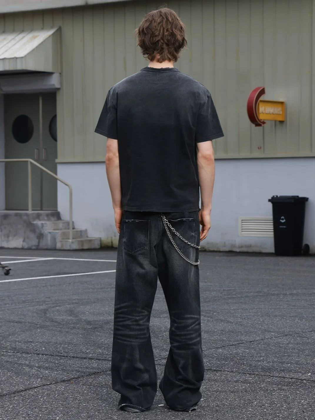 SAXGENWON | Distressed Washed Graphic Boxy T-Shirt