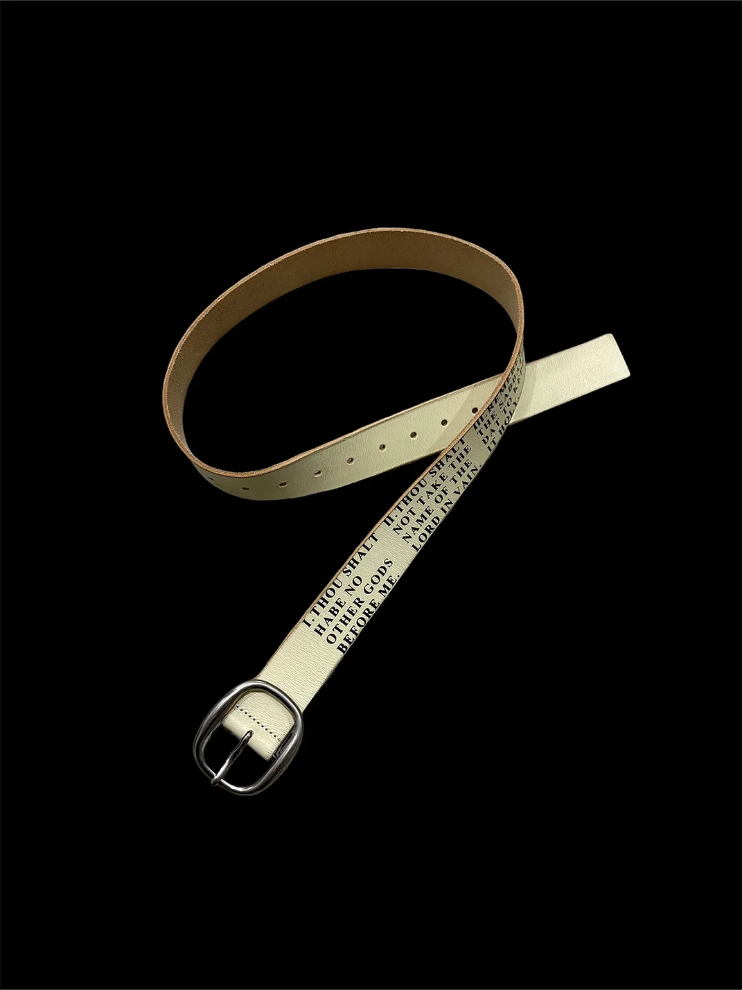 VOWPROGRESS | Ten Commandments Text Print Belt