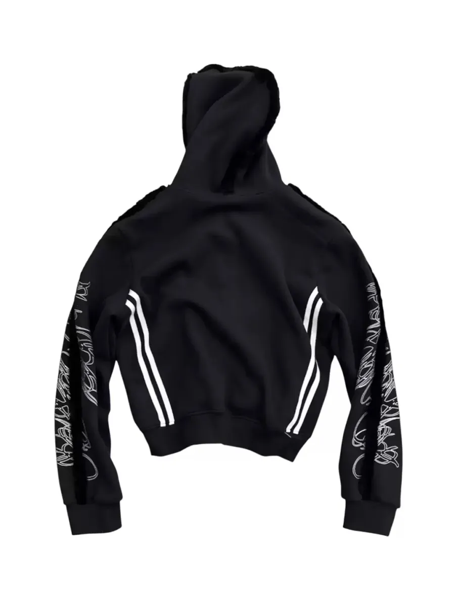 SAXGENWON | Silver Thorn Print Hoodie Sweatpants Set - 2